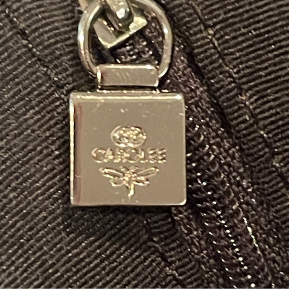 Vintage Carolee Genuine Black Leather Bag - Picture 10 of 16